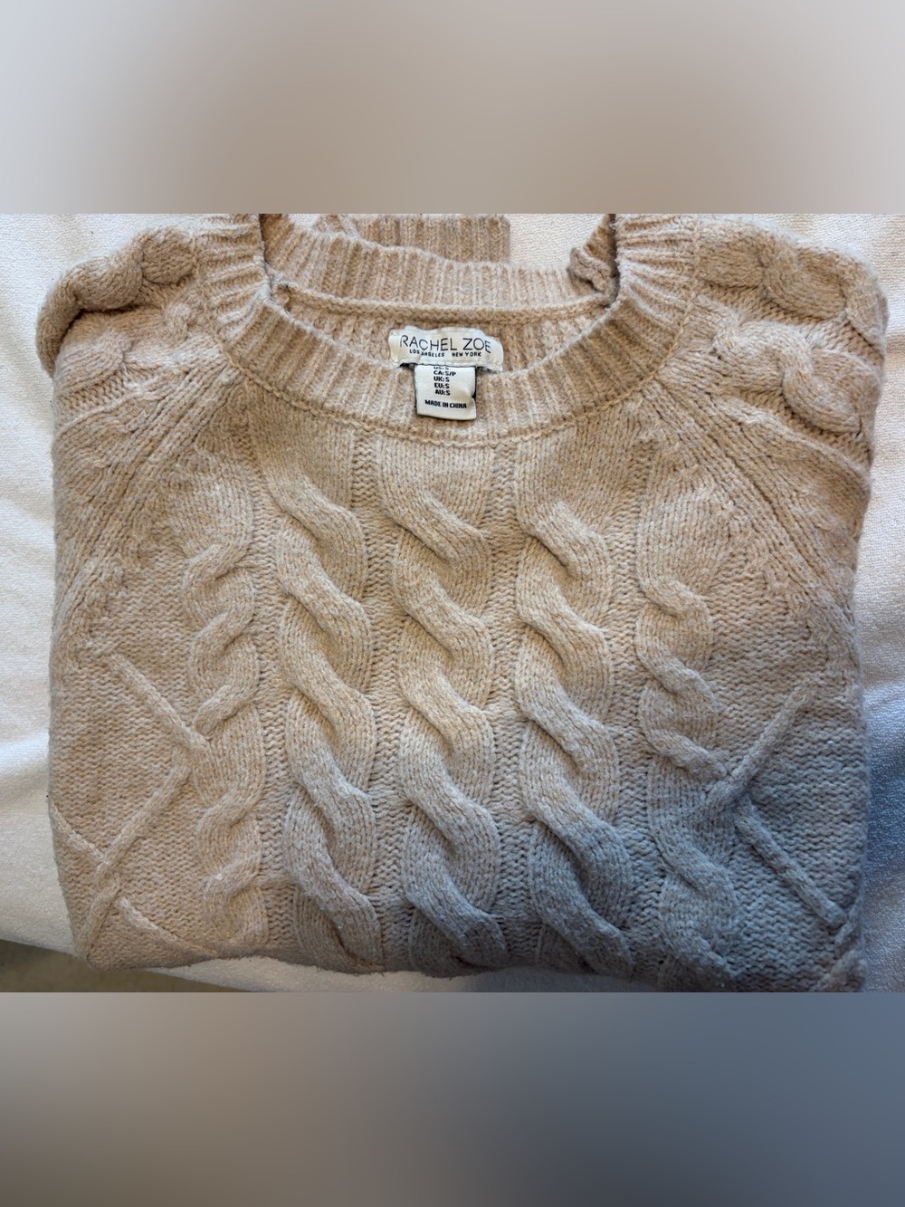 Rachel Zoe Cable Knit Sweater